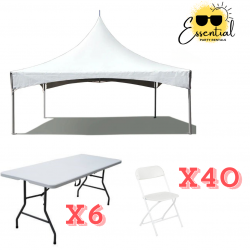 20' X 20' High Peak Tent Package